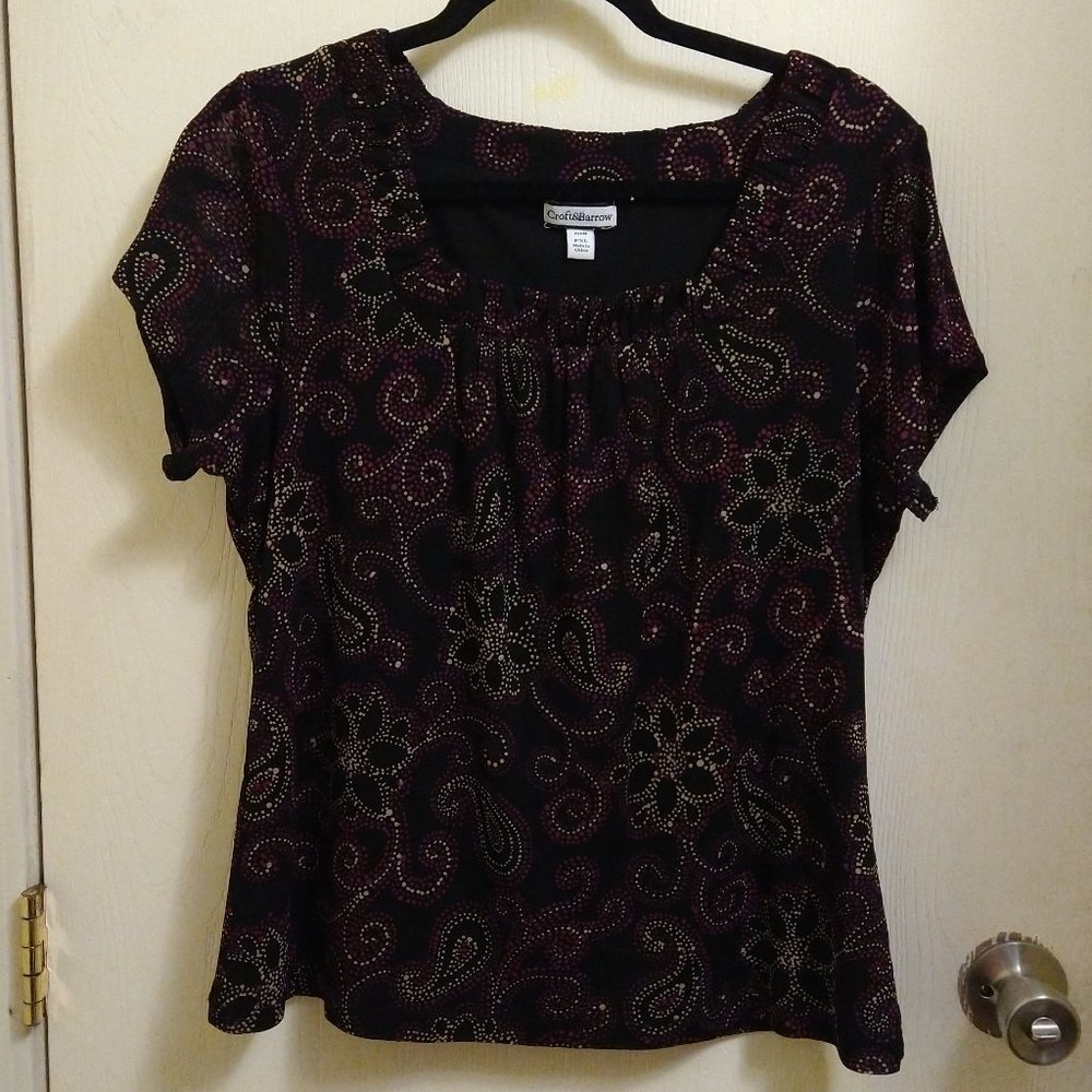 Croft & Barrow Short Sleeve Blouse